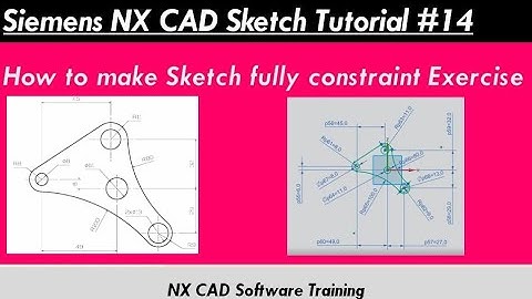 NX CAD Sketch Beginners Tutorial#14 | Sketch Exercise  |  Practice  | demo