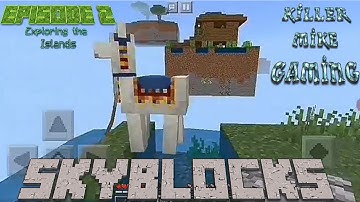 Minecraft Skyblocks Survivor- Episode 2, Exploring the islands.