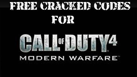 COD4 FREE 1,000,000 Key codes! Key Code GENERATOR !PC!