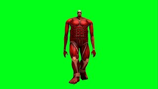 Titan Collosal Walking Full HD - Green Screen