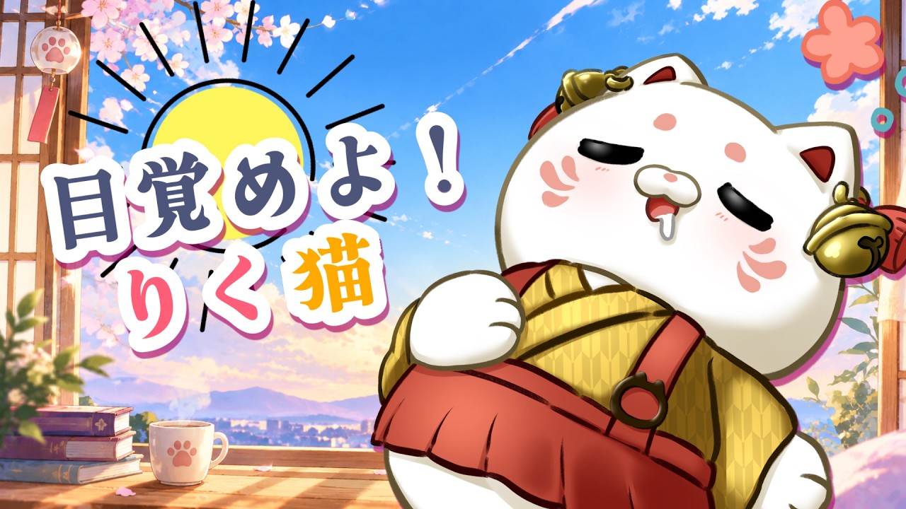 【朝活】目覚めよ、りく猫!☀枠終わりに三味線弾くよ♪【#おいでませりく猫 】
