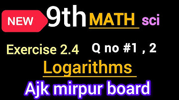 New book Math class 9th solve Ex 2.4 Q1,  Q2 || new book Math class 9th solve Ex 2.4 ajk board