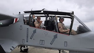 OV-10D Super Bronco Startup, taxi, take-off. Training HOP