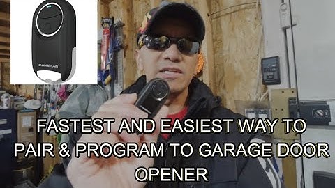 HOW TO PROGRAM THE CHAMBERLAIN UNIVERSAL MINI GARAGE DOOR REMOTE TO YOUR GARAGE DOOR OPENER