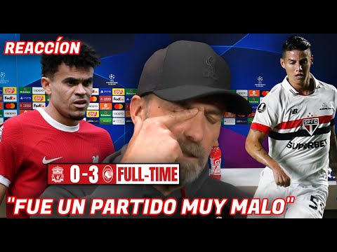 🔥ESTO DIJO JURGEN KLOPP EN DERROTA LIVERPOOL vs ATALANTA, LUIS DIAZ POLÉMICA😱 - JAMES FIGURA