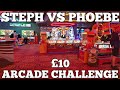 £10 ARCADE CHALLENGE BRIDLINGTON | STEPH VS PHOEBE