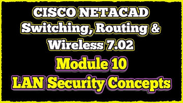 NETACAD Switching, Routing, and Wireless Essentials 7.02, 📡 Module 10: LAN Security Concepts