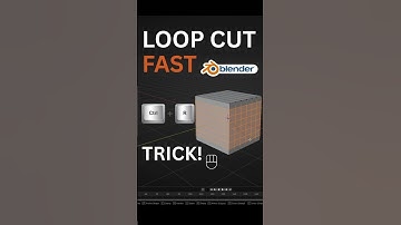 Loop Cut in 3 Seconds! 🔥 (Ctrl + R Shortcut) #blender #shorts #blender3d