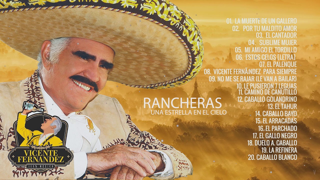 El Rey de la Música Ranchera | Vicente Fernandez - Legendario cantante ...
