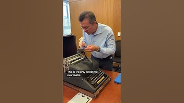 This is the only prototype of the MingKwai typewriter