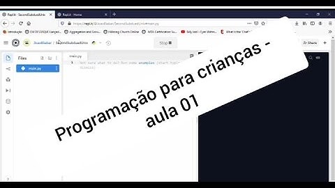 Programação para crianças, com Python - aula 01