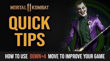 5 QUICK TIPS TO IMPROVE YOUR GAME WITH D4 - Learn to Use Down+4 Poke in Mortal Kombat 11 Ultimate