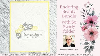 enduring beauty bundle card idea 4 of 4 with so swirly folder