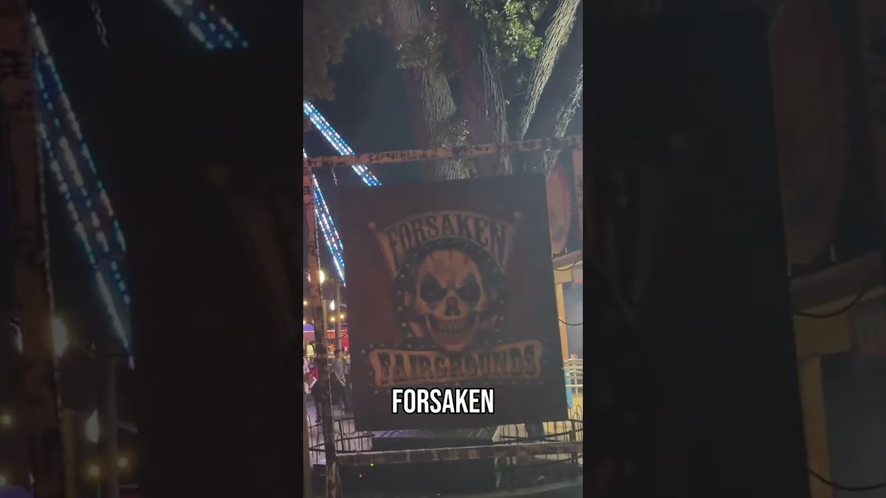 Six Flags Fright Fest: Forsaken Fairgrounds #shorts