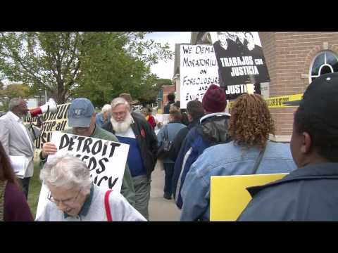 Wachovia rally to stop the eviction of Belva Davis