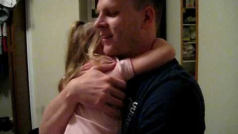 I'm so glad when daddy comes home