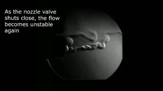 Schlieren flow visualization - Lighter Fluid