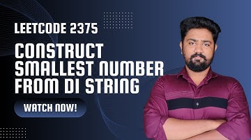 Construct Smallest Number From DI String | Efficient Stack-Based Approach in Java 🔥