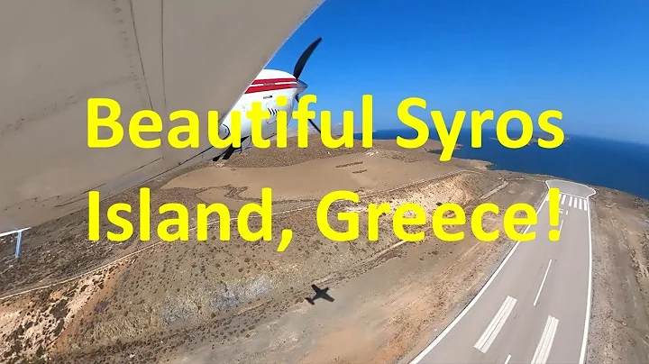 Flying to the beautiful island of Syros in Greece. Bonanza F33A. A destination island!