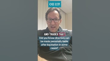 “Did you know directors can still be made personally liable even after liquidation? #Liquidation
