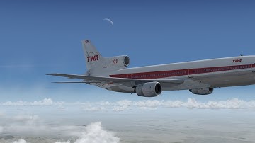 [P3D] TWA L-1011 Historic Flight #1 - KLAX Arrival