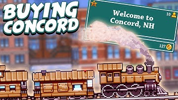 BUYING CONCORD! - Tiny Rails Gameplay Part 1 - Building and Managing a Train Empire