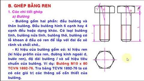 Bài tập vẽ kỹ thuật mối ghép bulong năm 2024