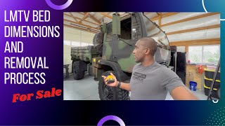 M1078 Stewart and Stevenson LMTV Bed Dimensions and Removal Process