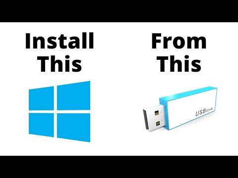 How to Install Windows 10 a USB Flash Drive - YouTube