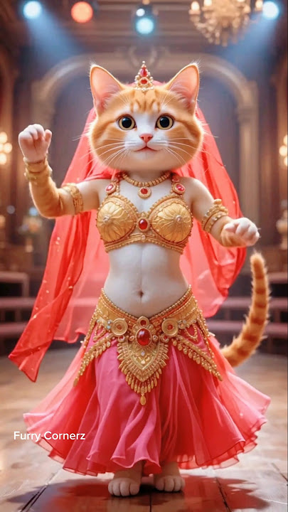 Monica...Cat Dance 💃 #Short #ytshorts #cats #catvideos #cute #funnycat #dancingcat