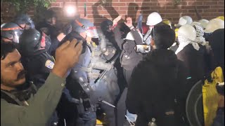 Police Clash With Pro-Palestinian Protesters At UCLA - 2 May 2024