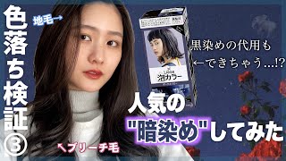 セルフカラー】泡カラー〈ダークネイビー〉の色落ちを検証してみた