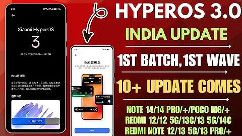 OMG HyperOS 3.0 India 1st Batch & 1st Wave 10+ Update Ready To Release & HyperOS 3.0 Release Plan