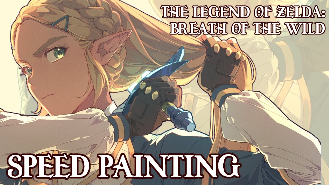 [Speed Painting CLIP STUDIO] - 젤다의 전설: 야생의 숨결 - 젤다 공주