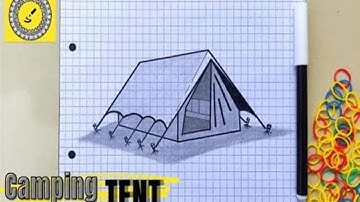 ✅ How To Draw A Camping Tent Step By Step Easy