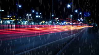 Calming Rain White Noise In The City   Rain Sounds For Sleep