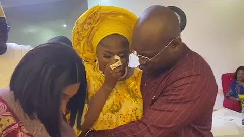 WATCH THE BEAUTIFUL MOMENT BIOLA BAYO COULDN'T HOLD HER TEARS AT HER NEW BABY NAMING PARTY