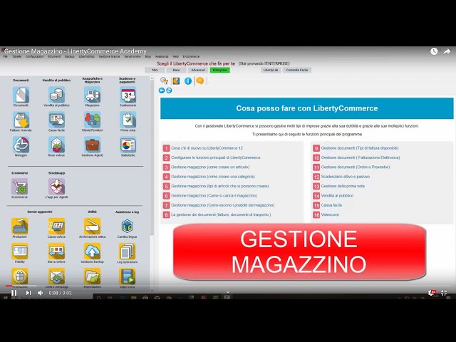 Gestione Magazzino - LibertyCommerce Academy