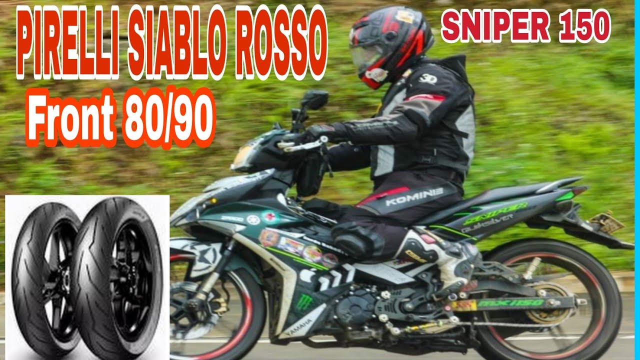 Pirelli diablo rosso front size 80/90 SNIPER 150|Zards MotoVlog