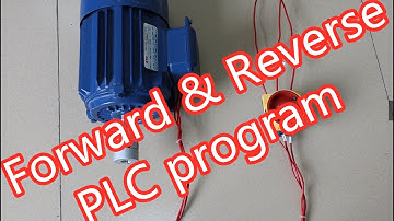 3-phase motor forward reverse wiring & plc programing