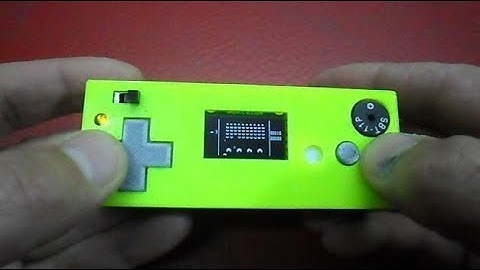Arduboy clone with Arduino Nano and I2C Oled display