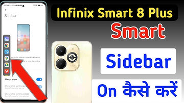 Infinix Smart 8 Plus me smart sidebar kaise enable kare/how to enable smart sidebar in Infinix
