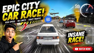 CRAZY HIGH SPEED CAR RACE IN CITY 🚘⚡ screenshot 1