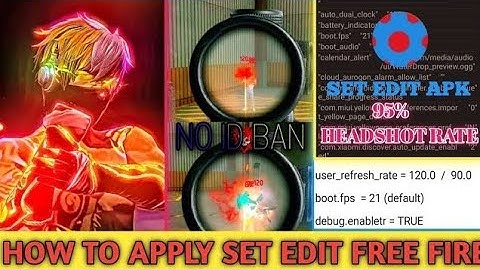 Increase your FPS in free fire with SetEdit (With Proof)