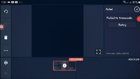 #Failedtotranscode| How to fix kinemaster failed to transcode