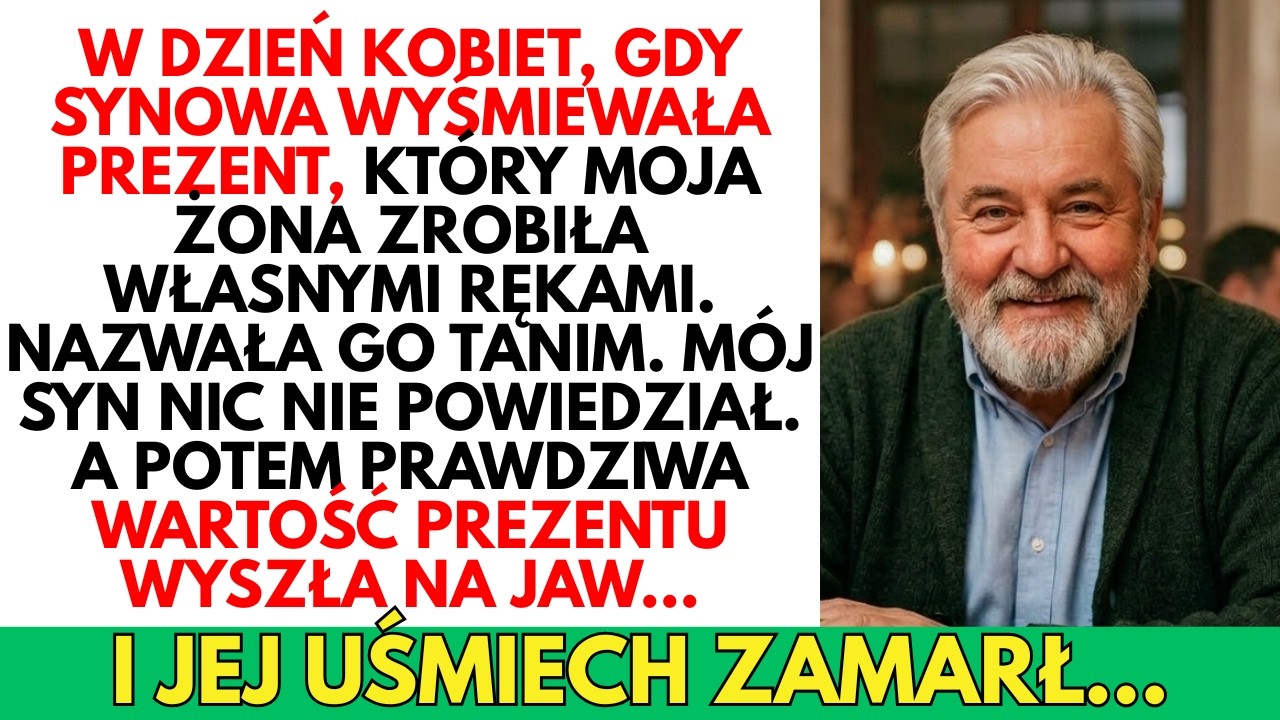 W Dzień Kobiet SYNOWA nazwała ręcznie zrobiony prezent mojej żony „tanim”… nie wiedząc, że w środku