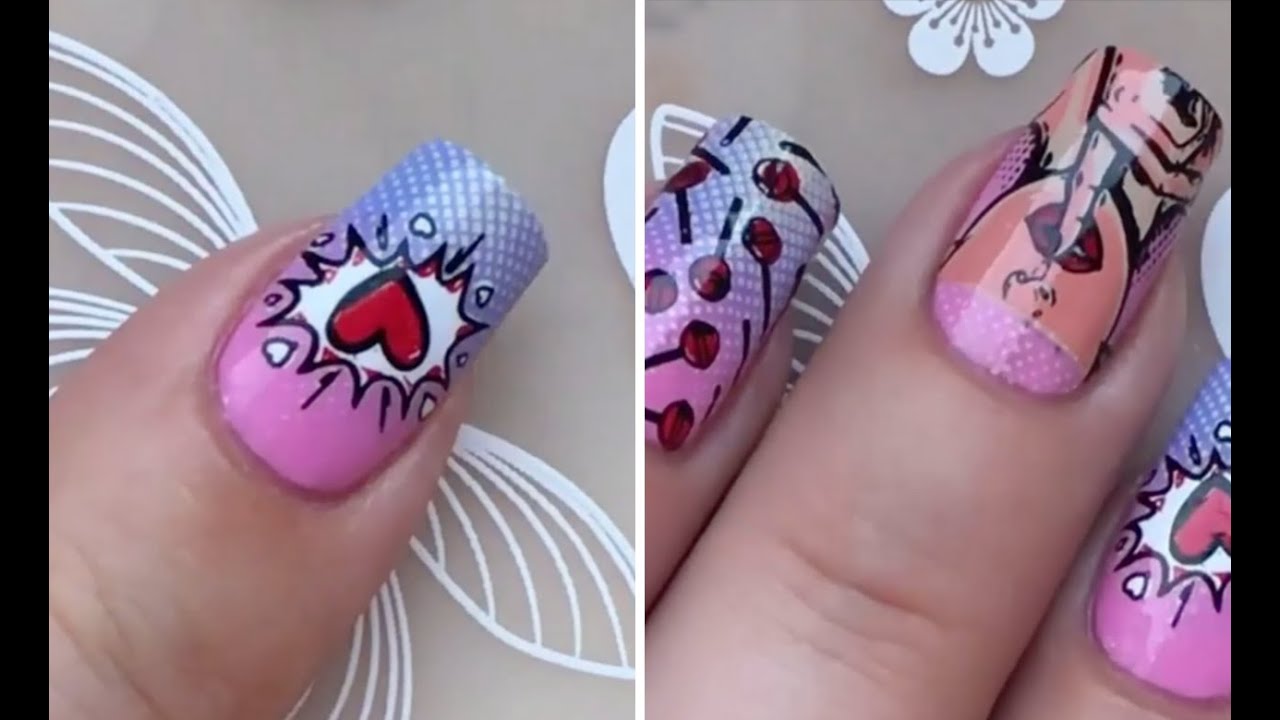8. Easy Acrylic Nail Art with Stamping - wide 8