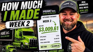 This Is What Prime Inc Actually Paid Me Week 2