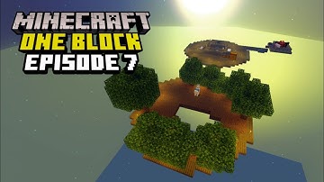 Minecraft Relaxing Gameplay - Tree Farm Island, ONE BLOCK SKYBLOCK (No Commentary) Episode 7