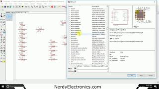PCB Design with EAGLE - 4 - smash and replace